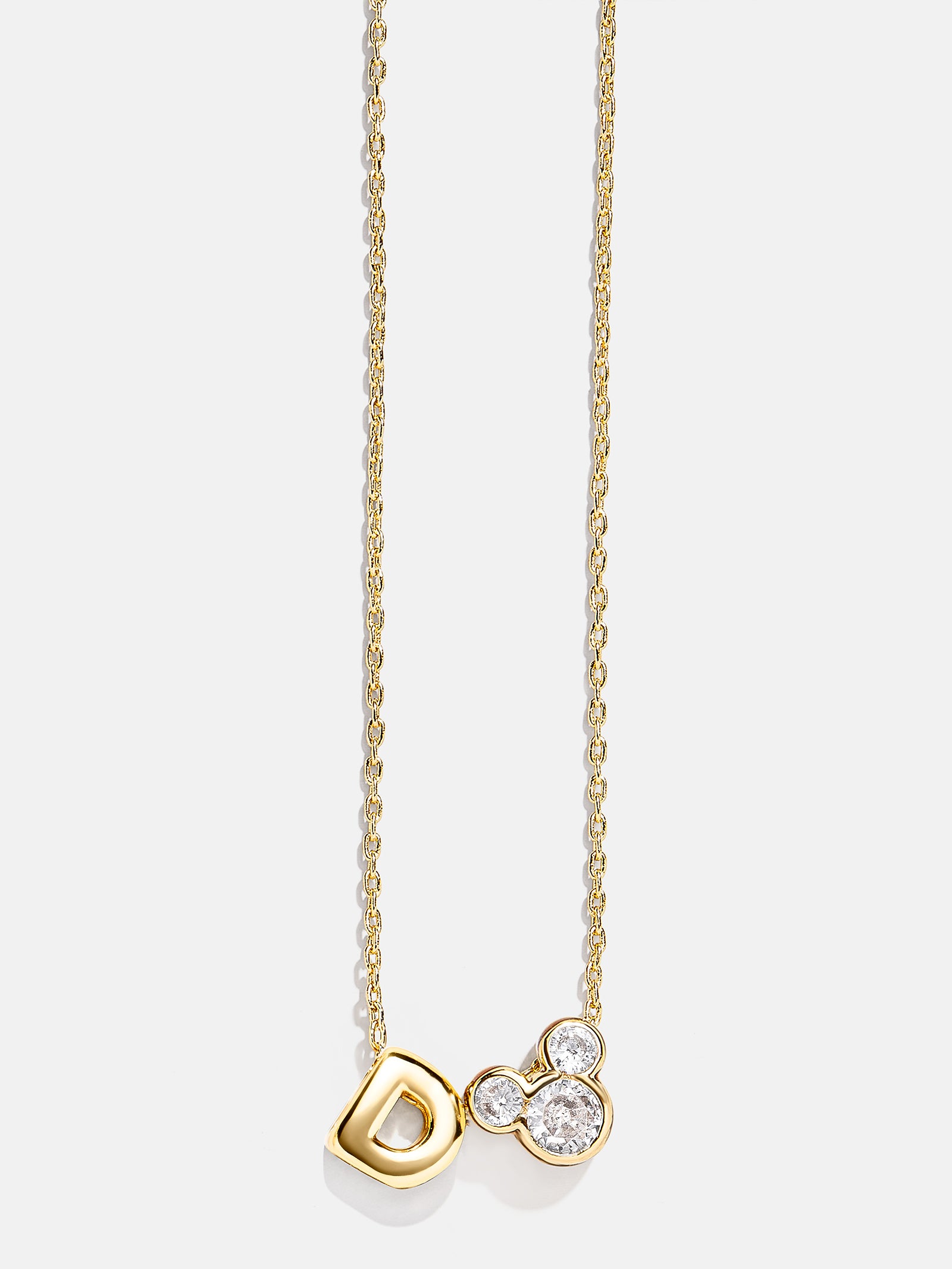 Premium Disney Mickey Mouse Initial Necklace - Gold/Pavé | Ultimate Disney Jewelry