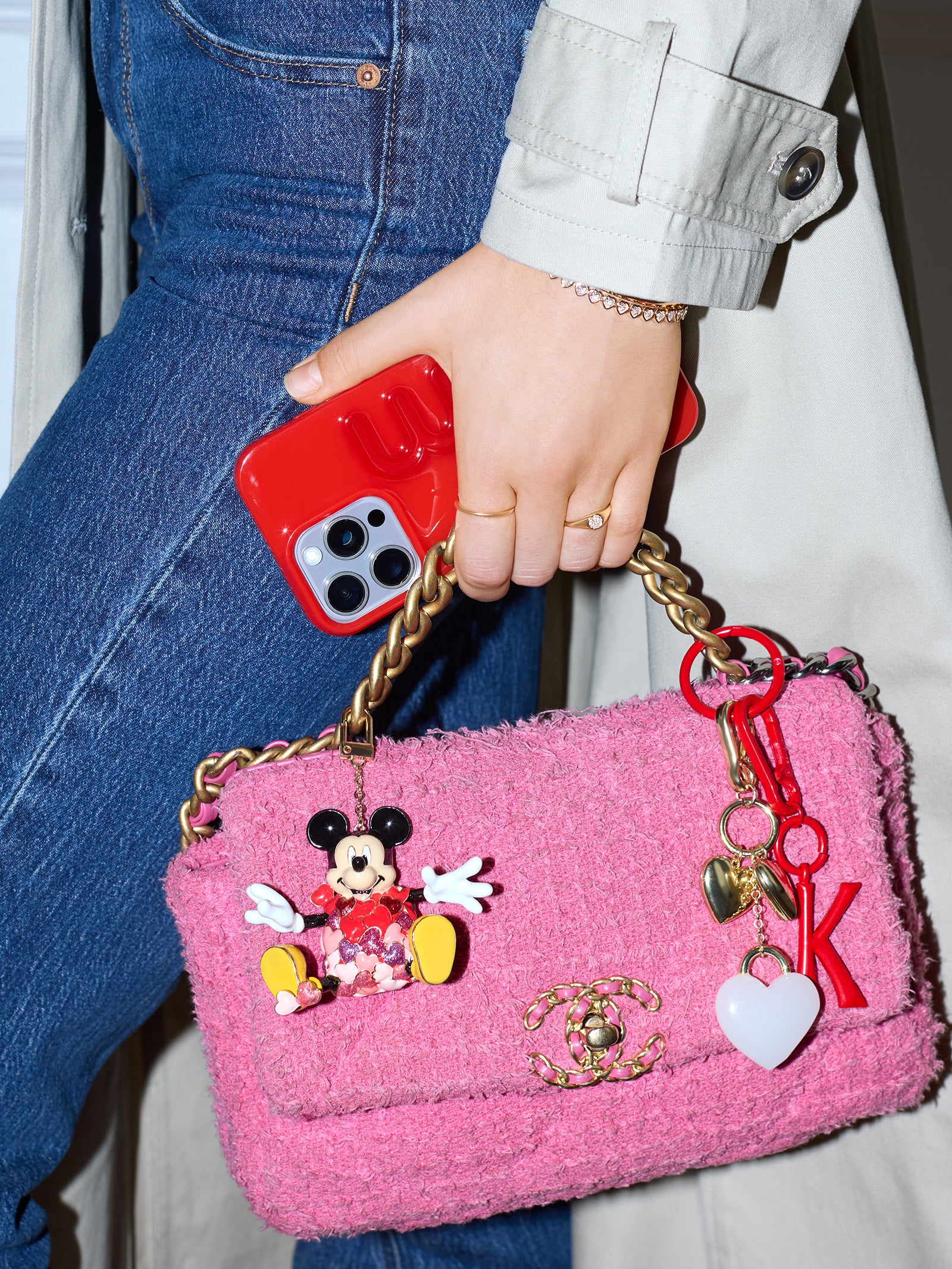 Premium Disney Valentine's Day Bag Charm - Mickey Mouse Love Edition