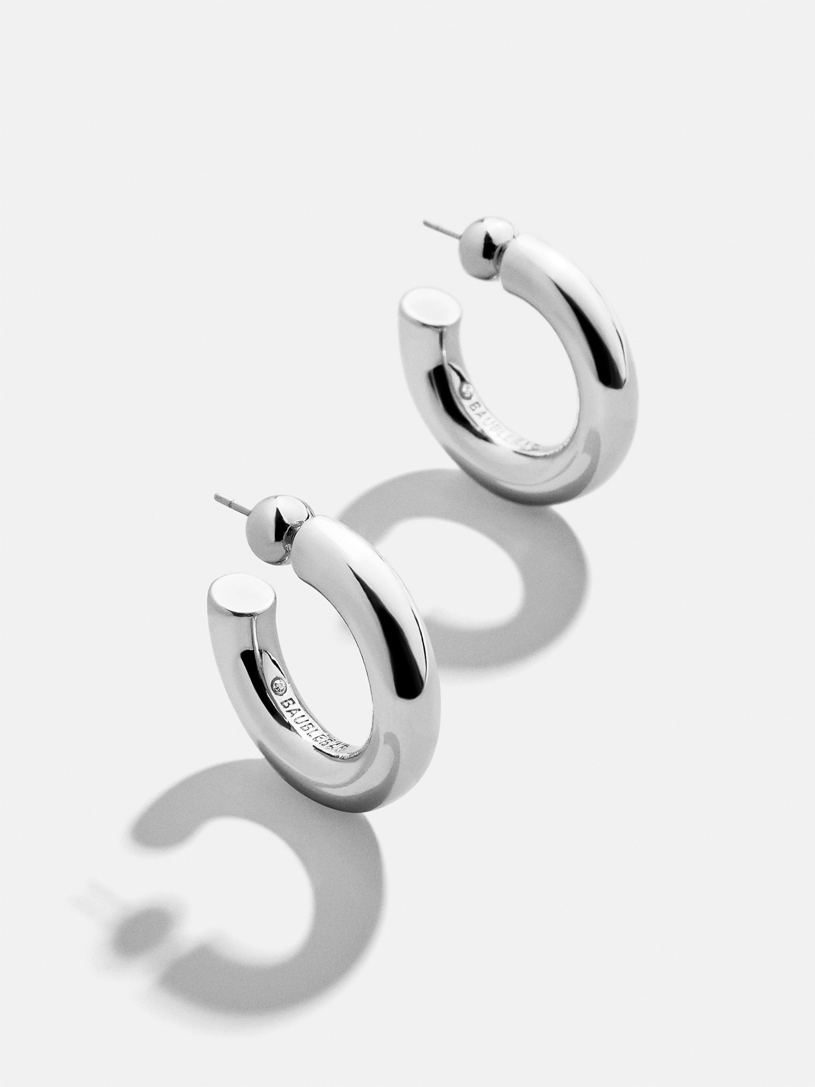 Premium Dalilah Silver Hoop Earrings - Ultimate Style Upgrade