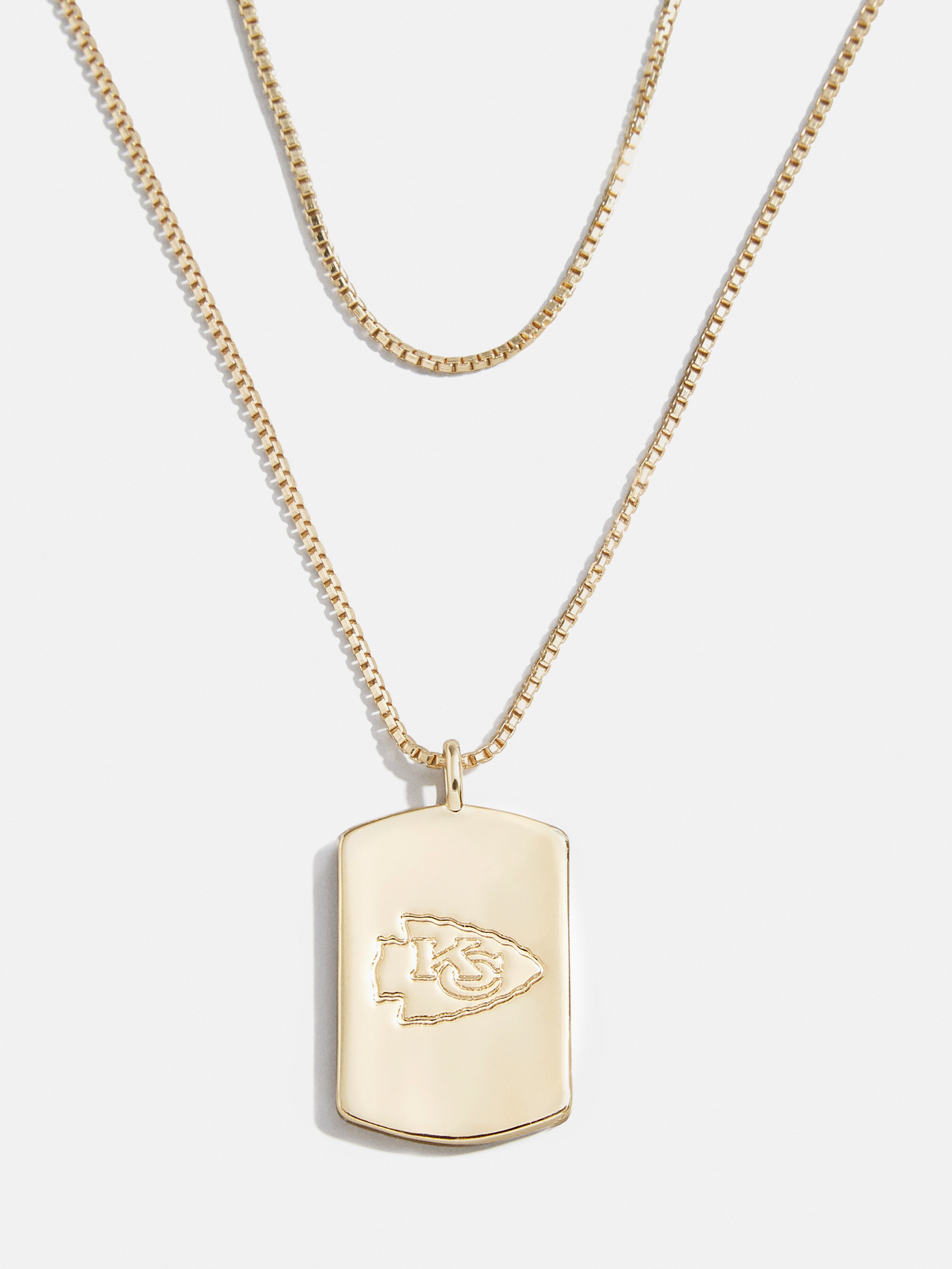 Premium Kansas City Chiefs Necklace Set by Erin Andrews x BaubleBar - Gold Layered Pendant