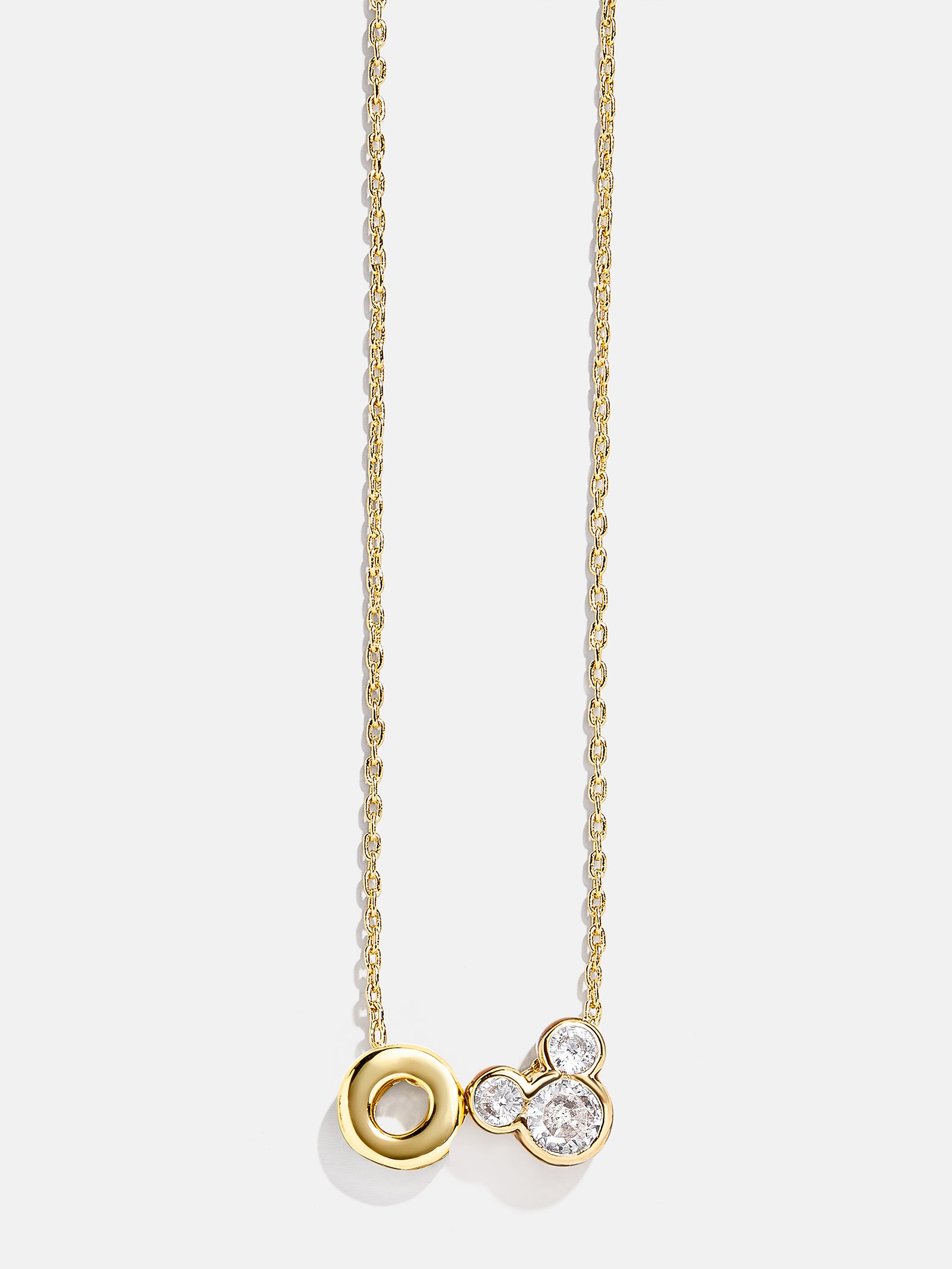 Premium Disney Mickey Mouse Initial Necklace - Gold/Pavé | Ultimate Disney Jewelry