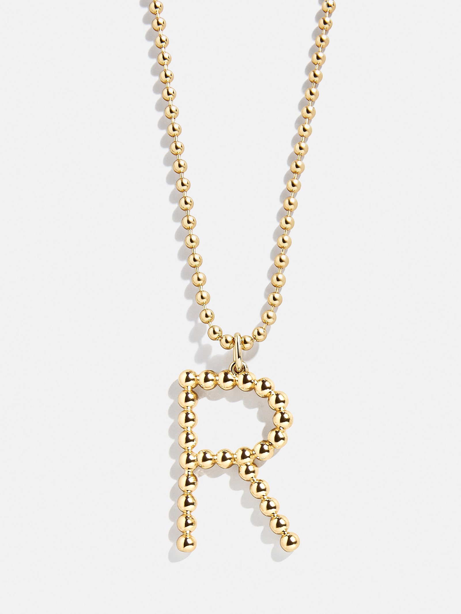 Ultimate Oversized Pisa Initial Necklace - Premium Gold