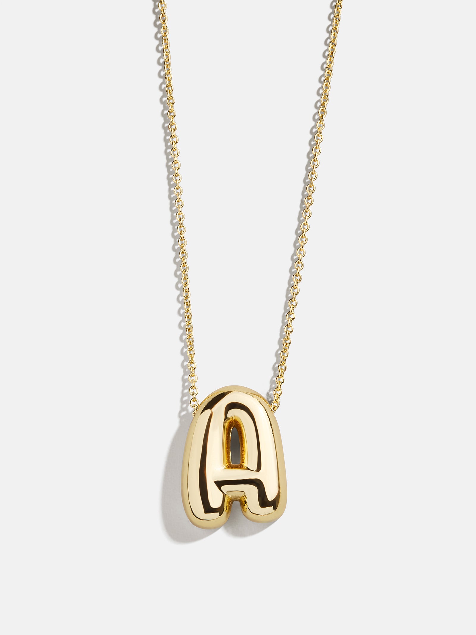 Premium Kids' Bubble Initial Necklace - Personalized Gold Charm