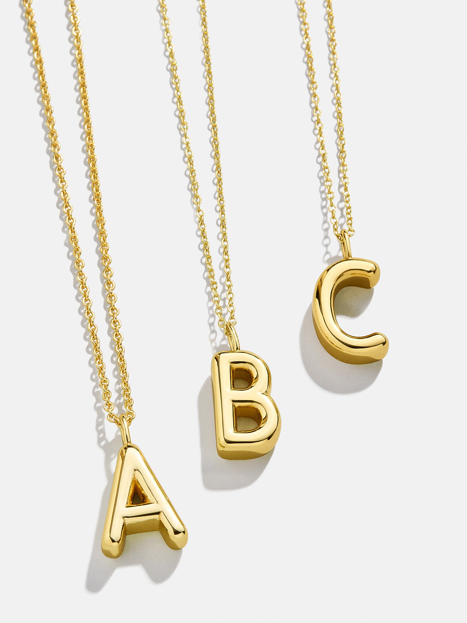 Premium Custom Gold Initial Necklace - Gold Plated Brass for Personalized Style