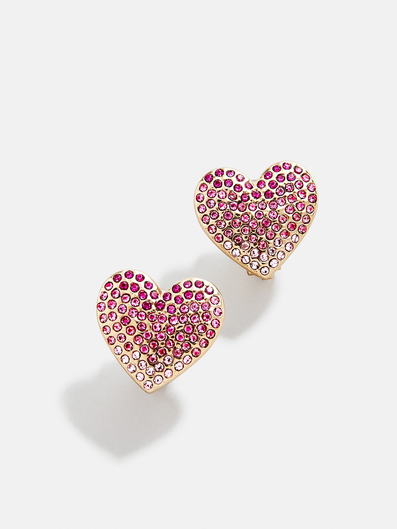 Premium 18K Gold Heart Burst Kids' Earrings - Sparkling Heart Design