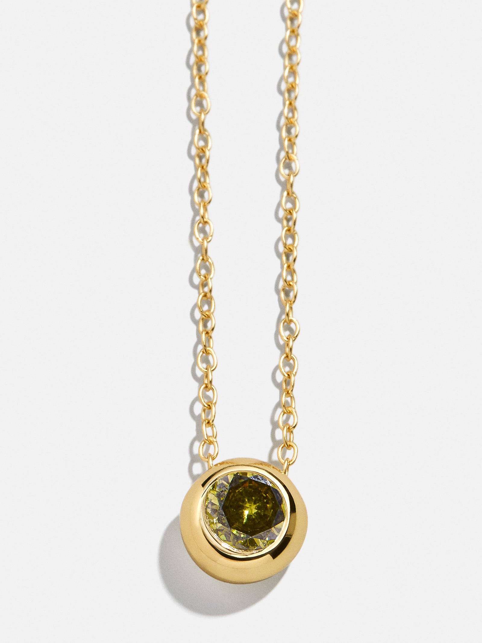 Premium 18K Gold Peridot Birthstone Necklace - Ultimate Personalization