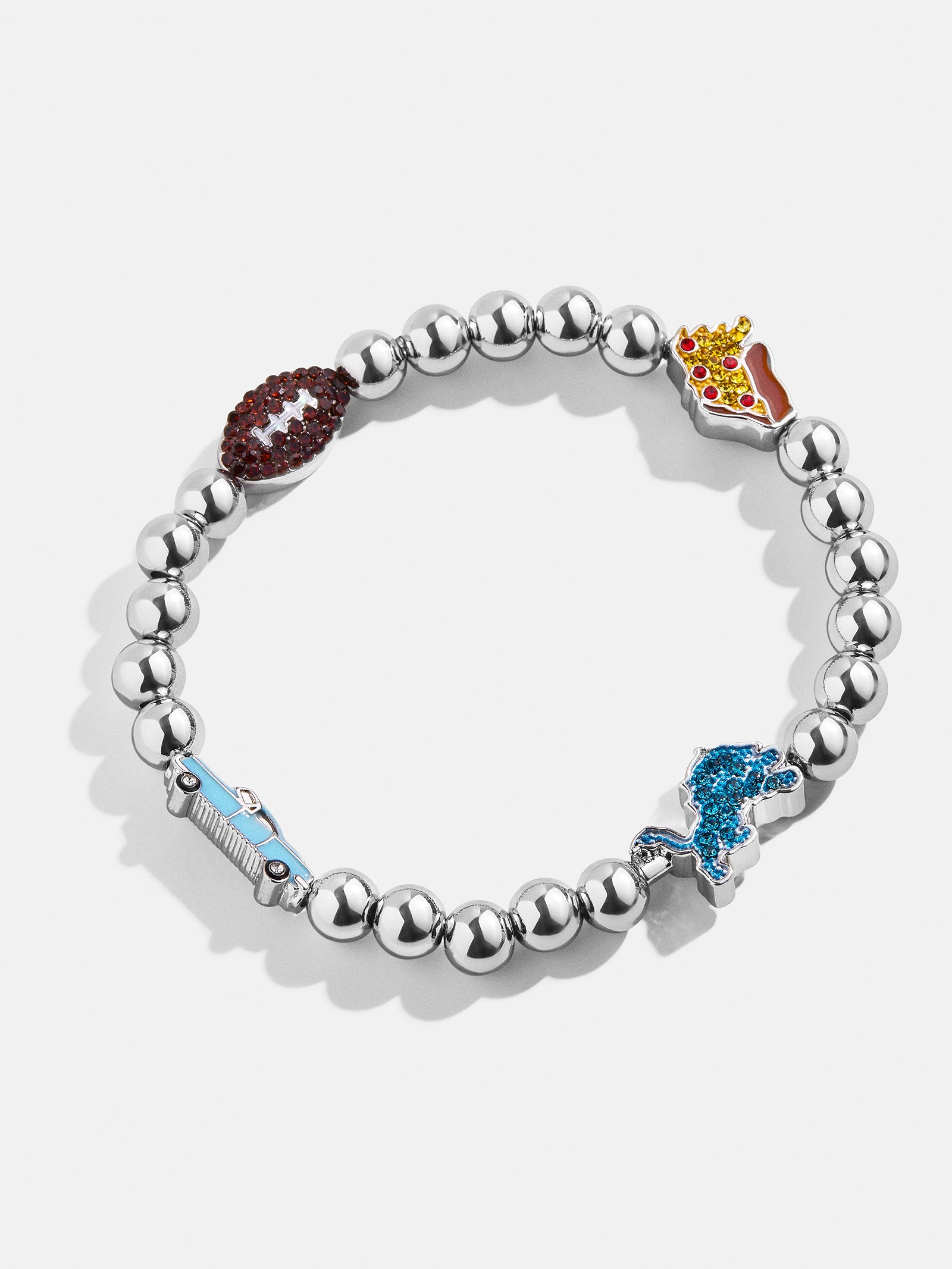 Premium Detroit Lions NFL Charm Bracelet - Official Team Spirit Jewelry