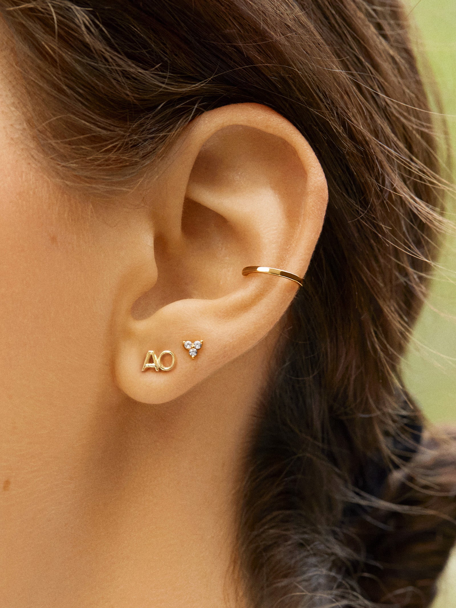 Premium 18K Gold Double Initial Custom Earrings - Ultimate Personalization