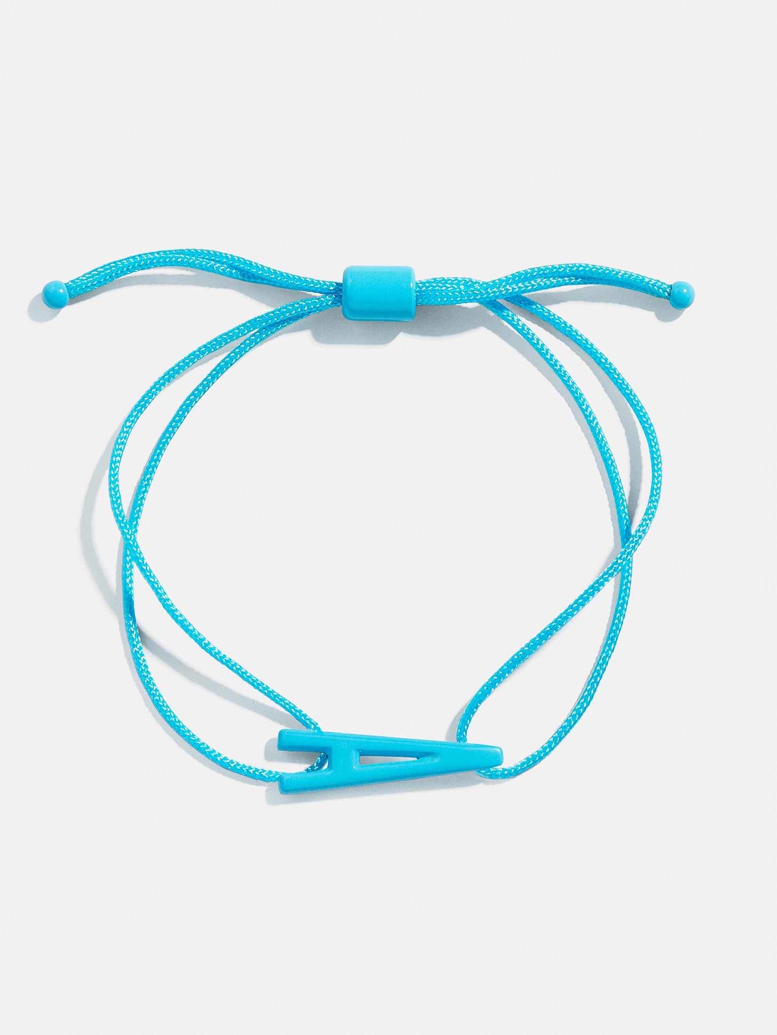 Premium Aqua East West Initial Cord Bracelet - Personalized Style