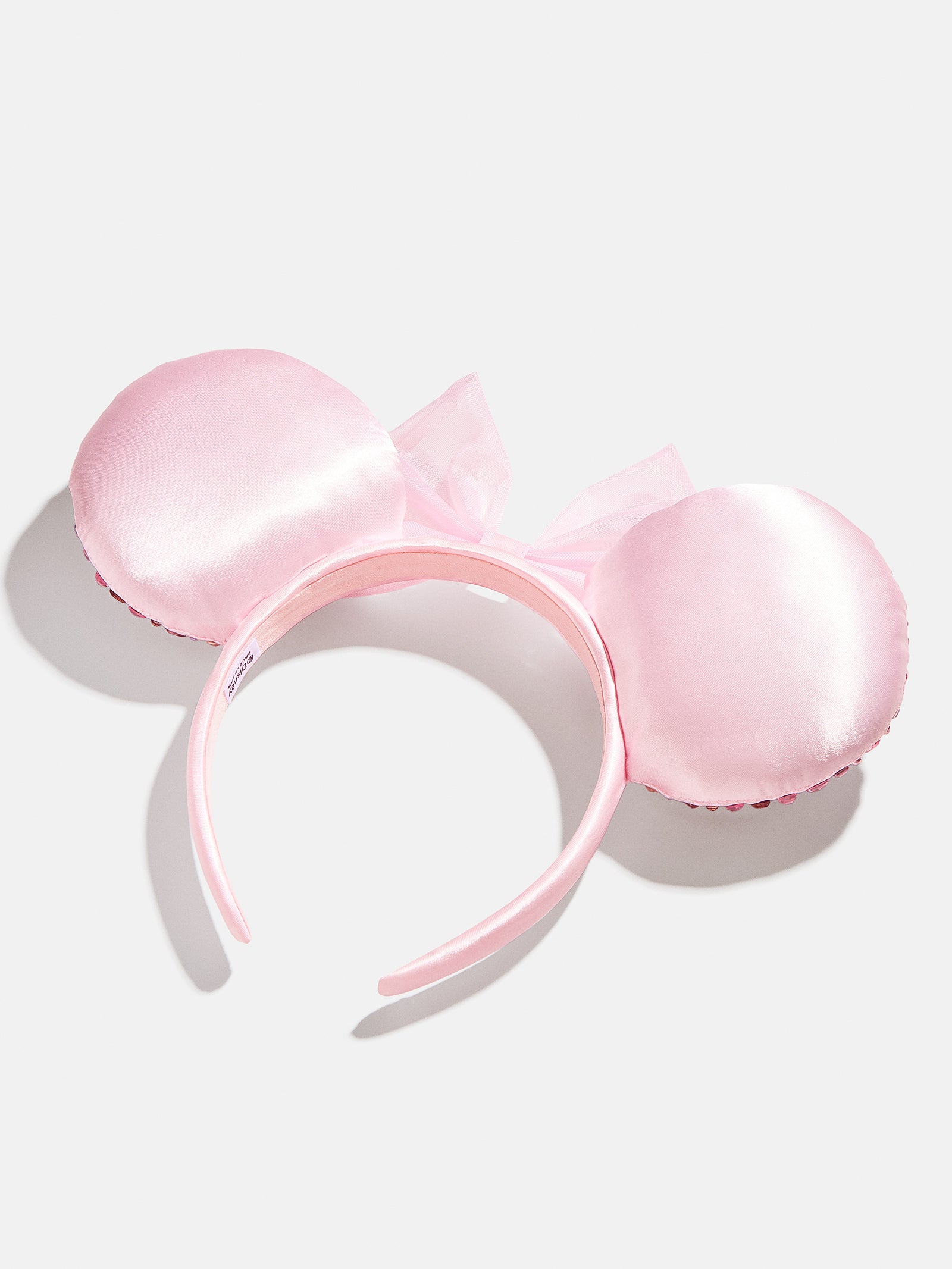 Premium Disney Minnie Mouse Soft Pink Ears Headband with Sparkling Bow