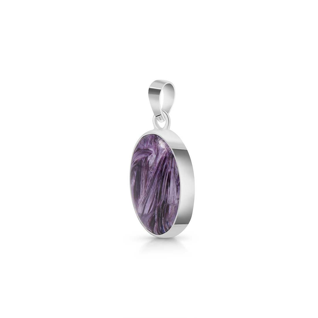 Premium Charoite Statement Pendant - CHR-P-39