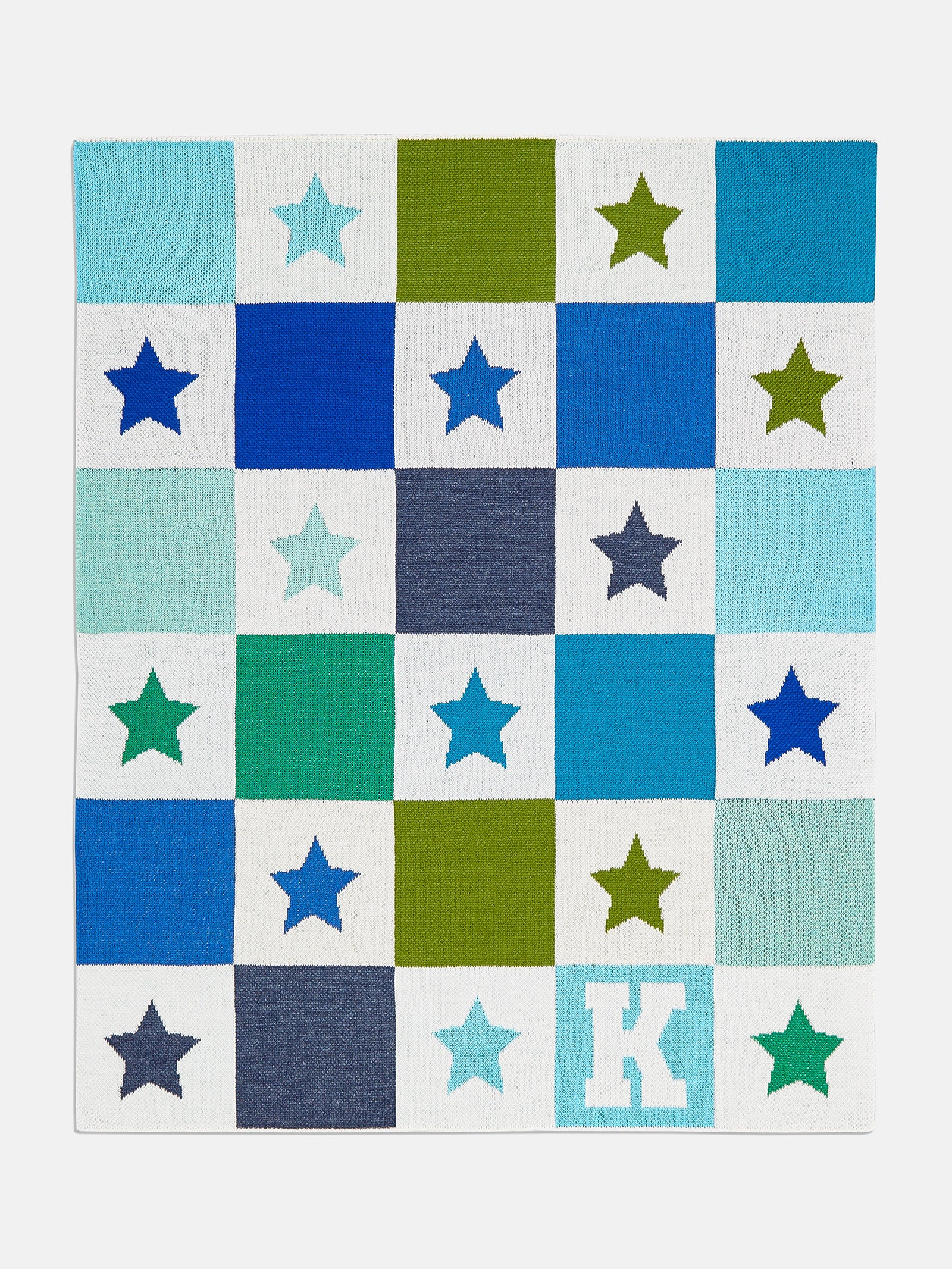 Premium Kids' Custom Blanket - Personalized Blue/Green Design