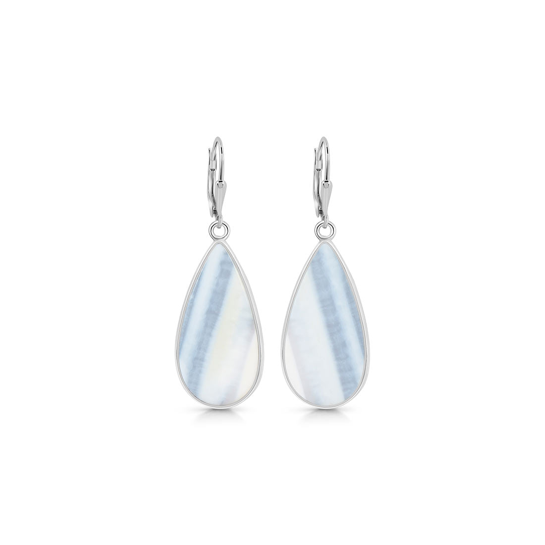 Premium Blue Opal Statement Earrings - BLO-E-21