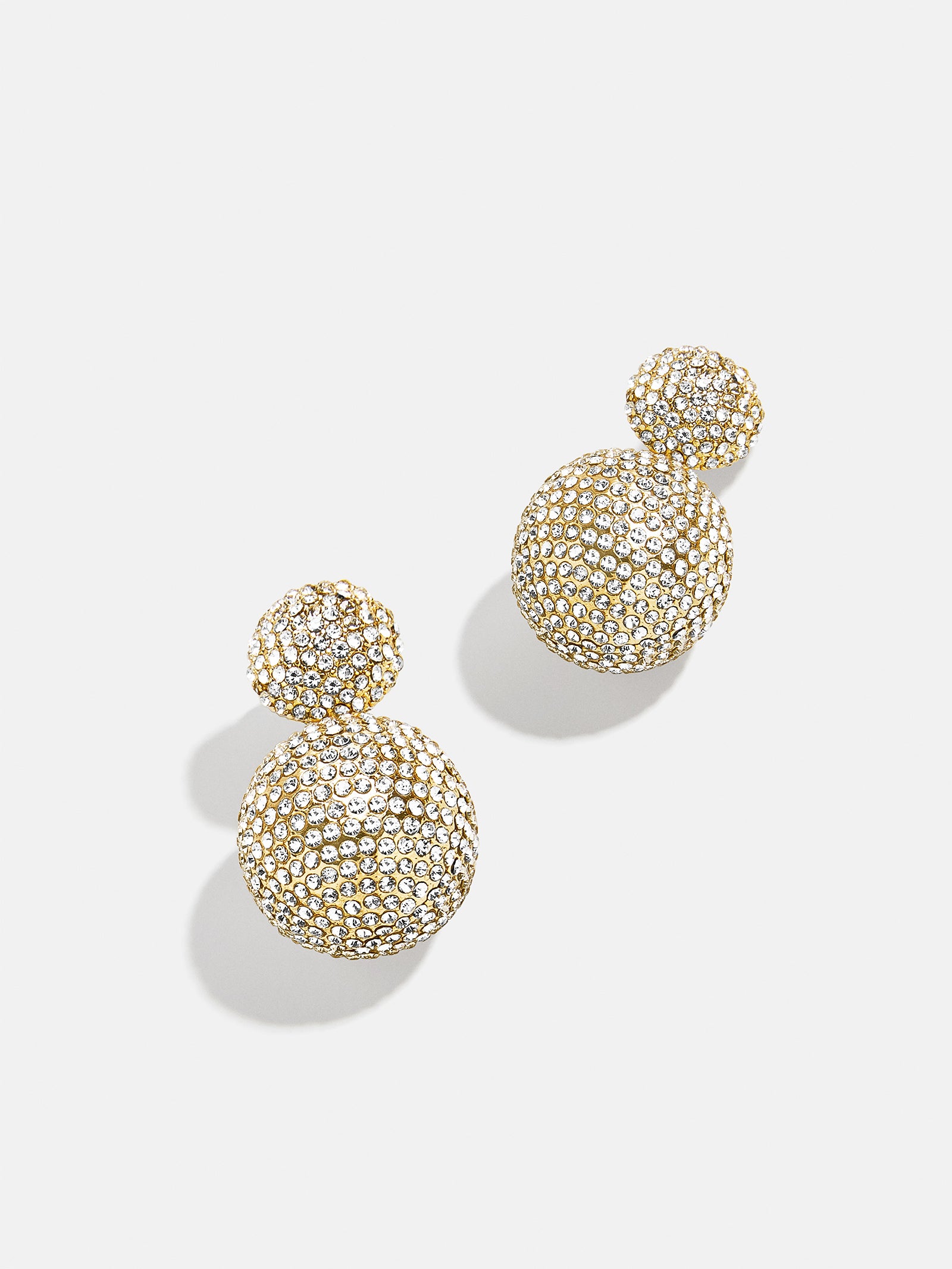 Premium Ann Drop Earrings - Gold & Pavé