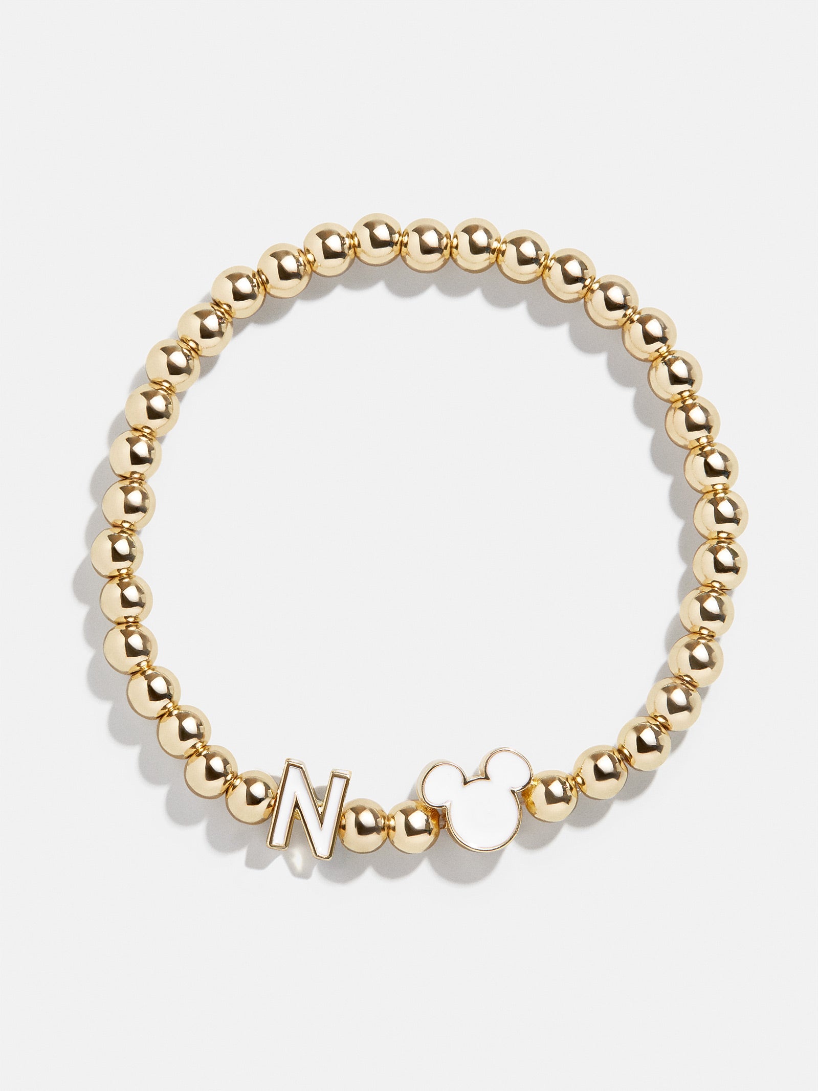 Premium Mickey Mouse Disney Initial Pisa Bracelet - White