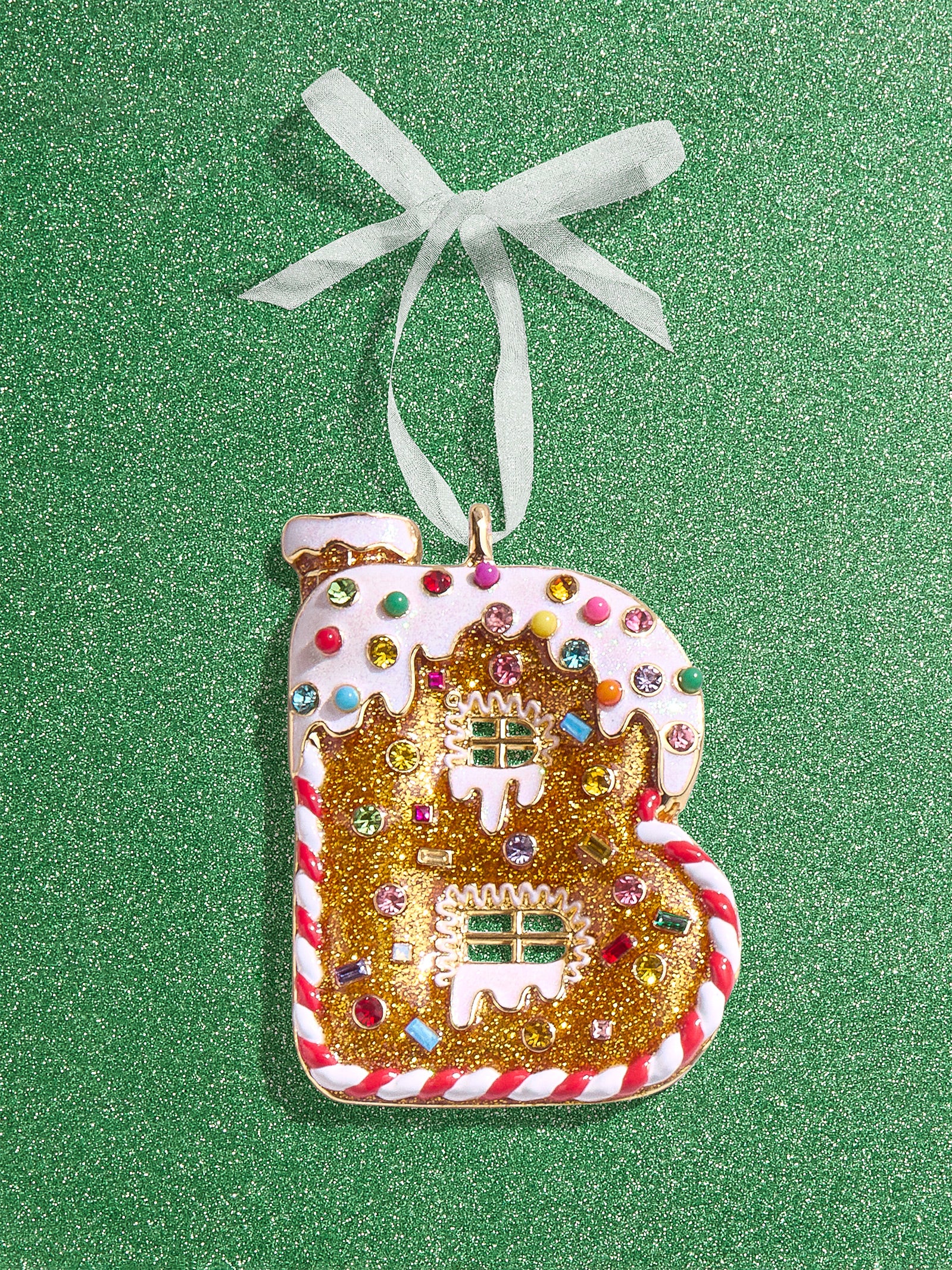 Premium Gingerbread Initial Ornament - Personalize Your Holiday Magic