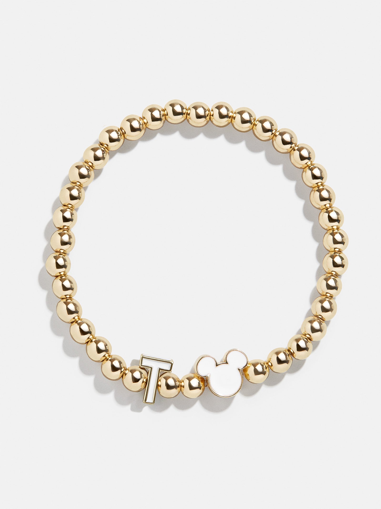 Premium Mickey Mouse Disney Initial Pisa Bracelet - White