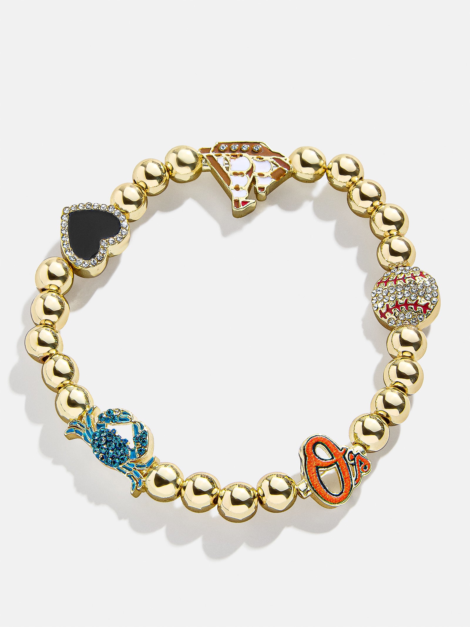 Ultimate MLB Baltimore Orioles Charm Bracelet - Premium Sports Jewelry