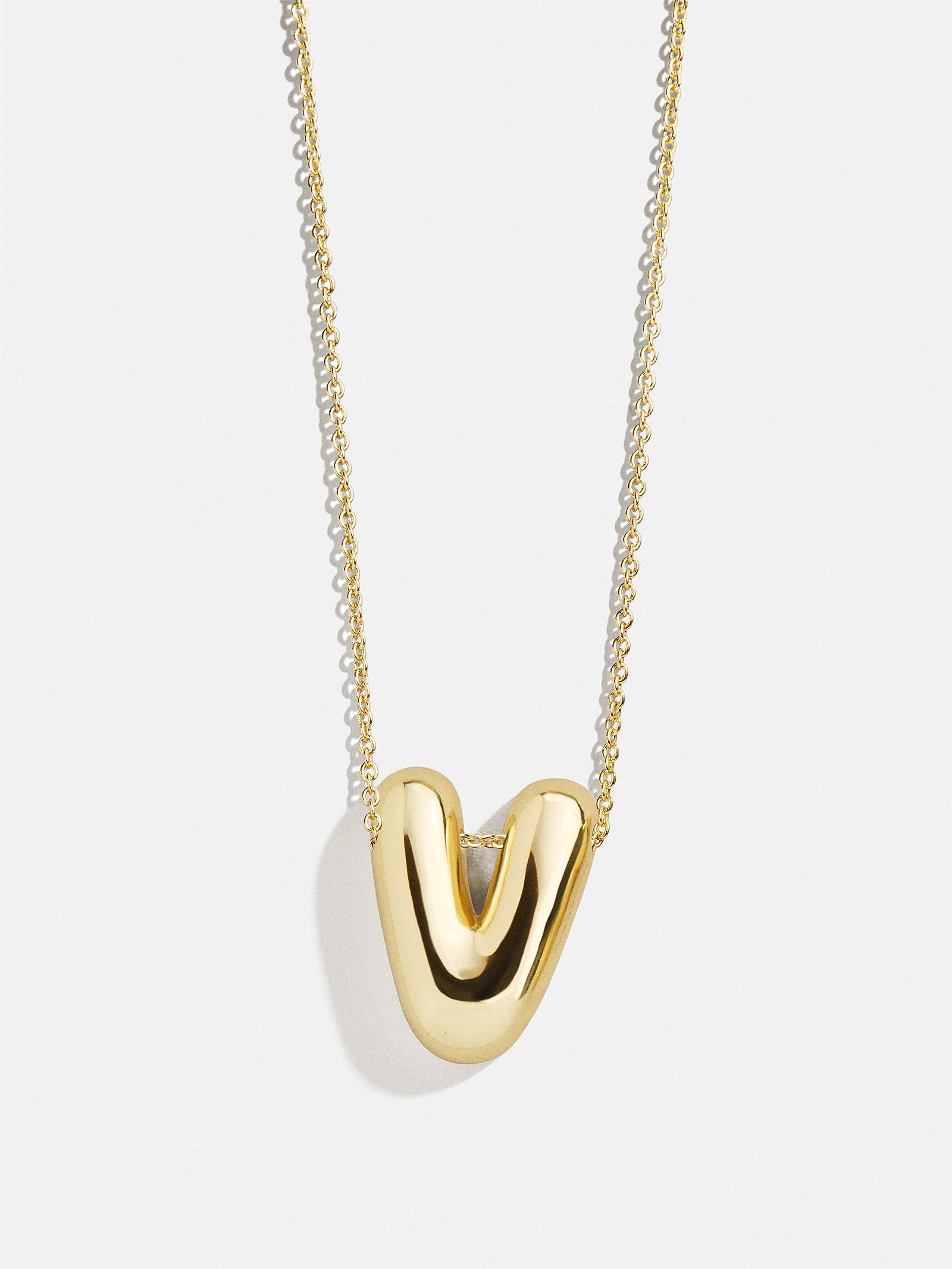 Premium Kids' Bubble Initial Necklace - Personalized Gold Charm