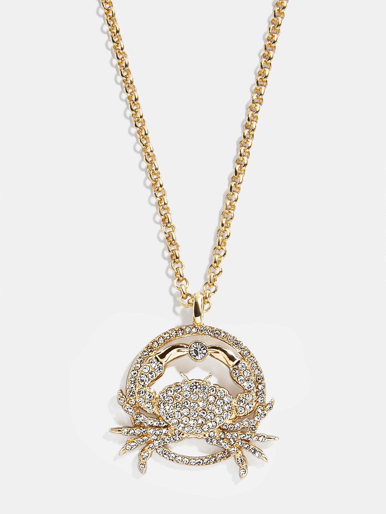 Premium Andrea Zodiac Necklace - Cancer | Crystal-Studded Zodiac Pendant