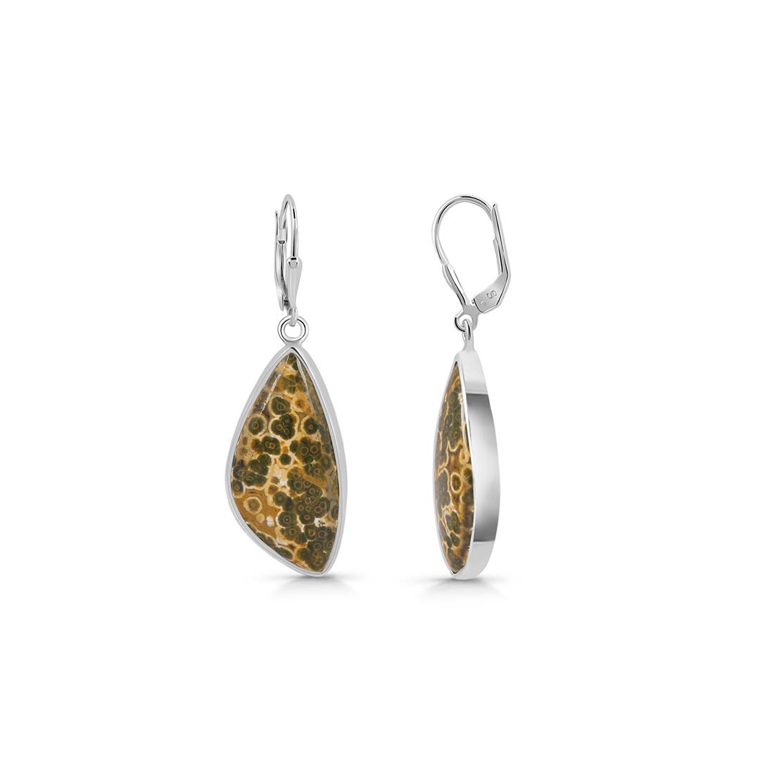 Premium Ocean Jasper Statement Earrings - Sagacia's Ultimate Jewelry Collection