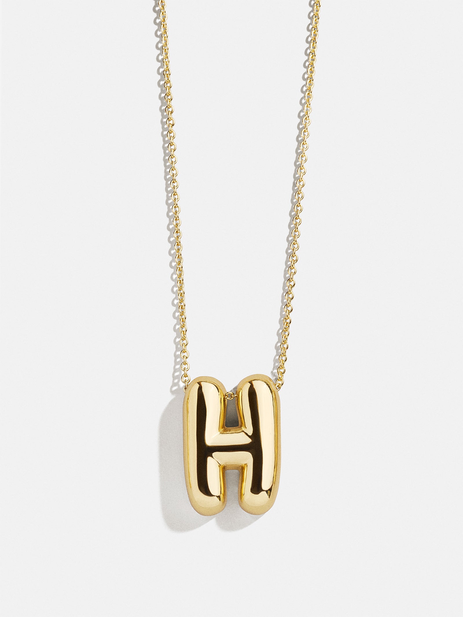 Premium Kids' Bubble Initial Necklace - Personalized Gold Charm