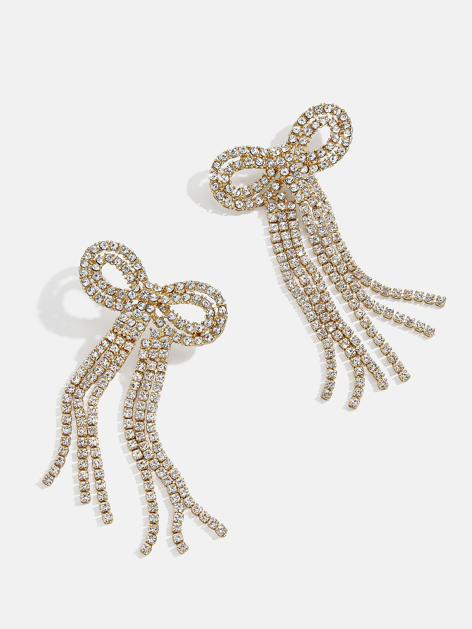 Ultimate Nicci Earrings - Premium Gold & Pavé Crystal Bow