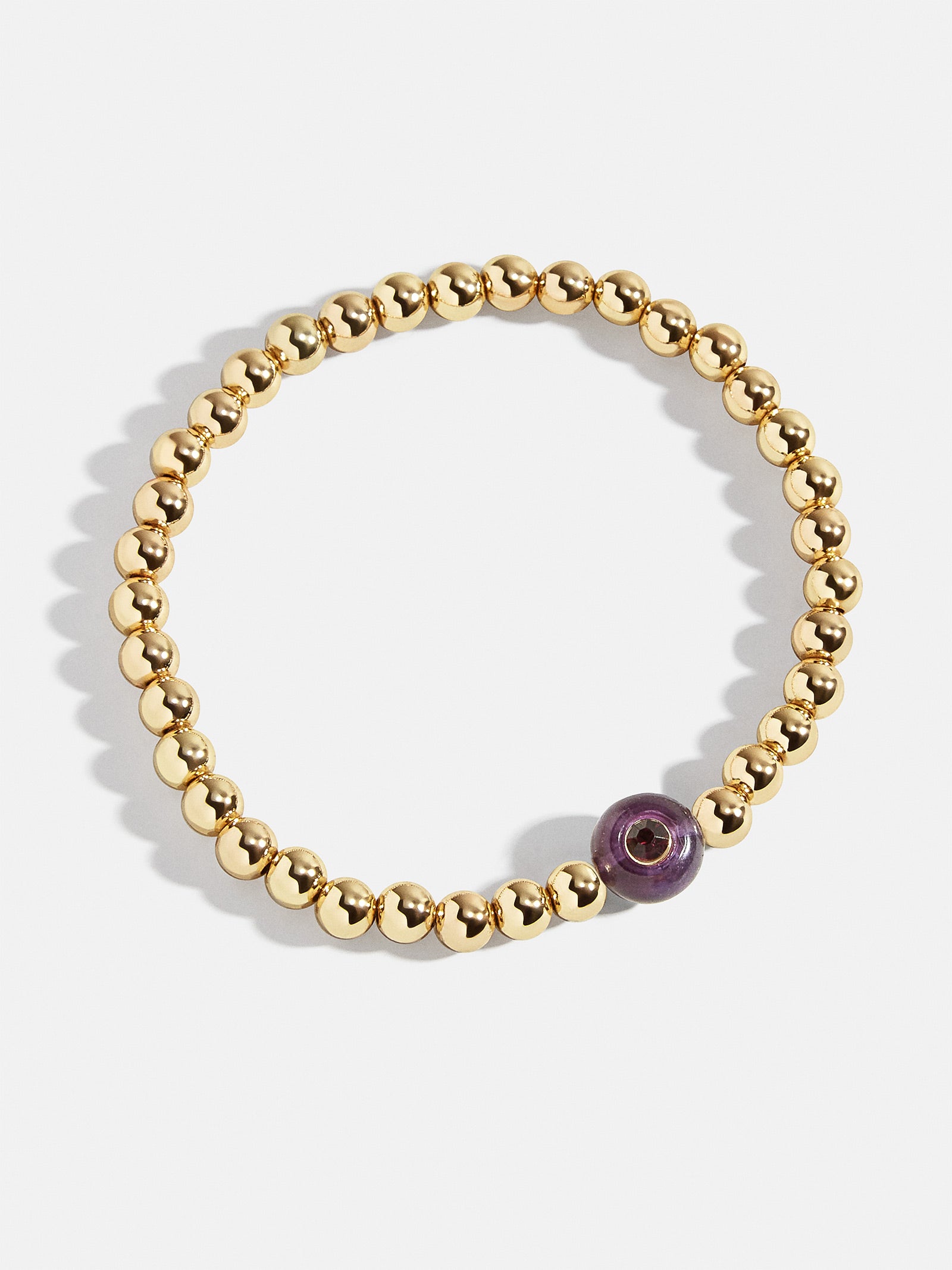 Premium Amethyst Birthstone Bracelet - Modern Pisa Style