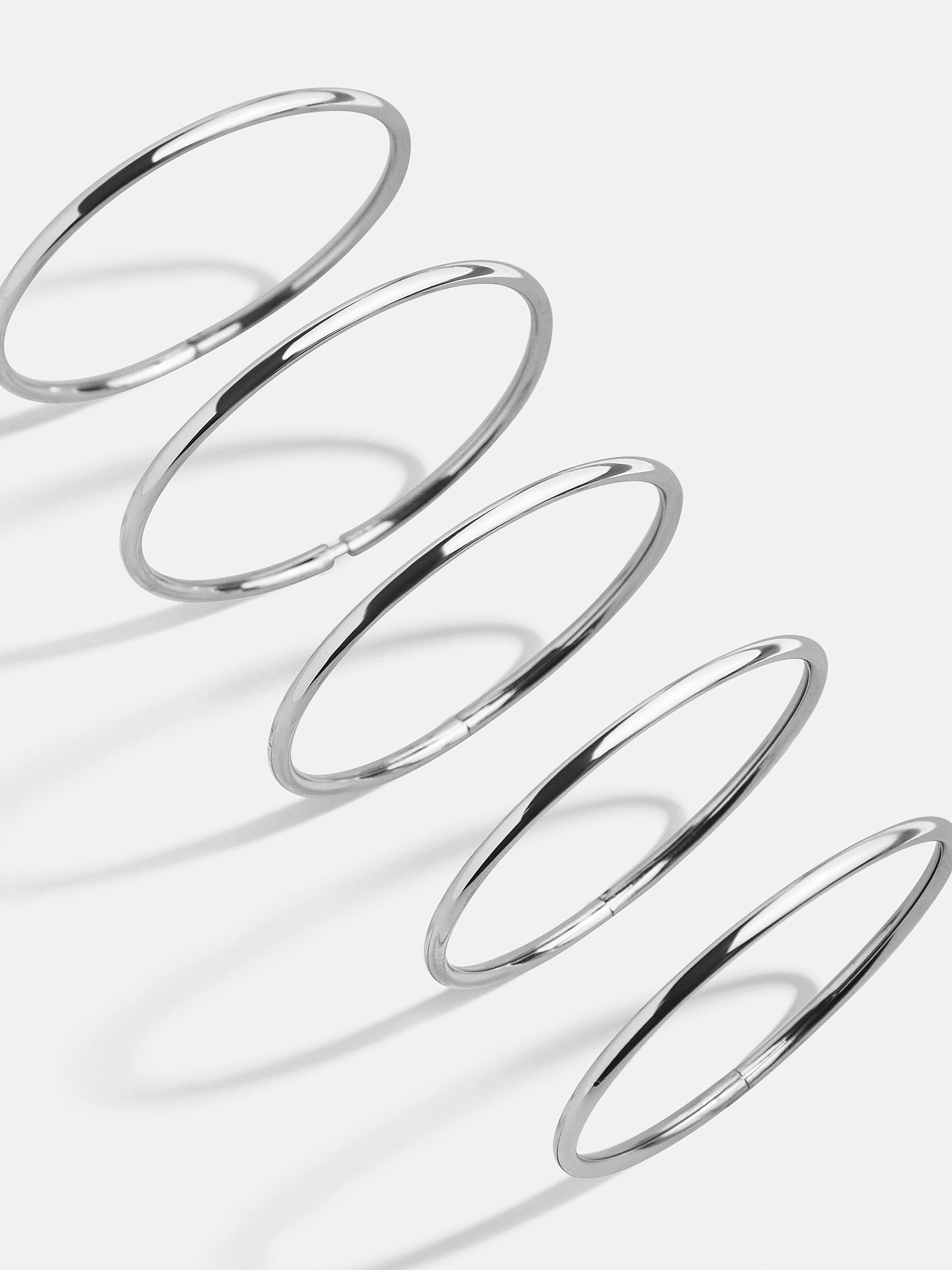 Premium Alexia Stackable Bangles - Silver & Gold Options