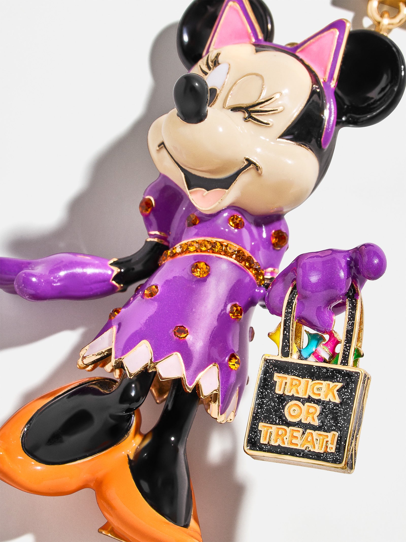 Premium Minnie Mouse Glow-In-The-Dark Bag Charm - Disney Halloween Essential