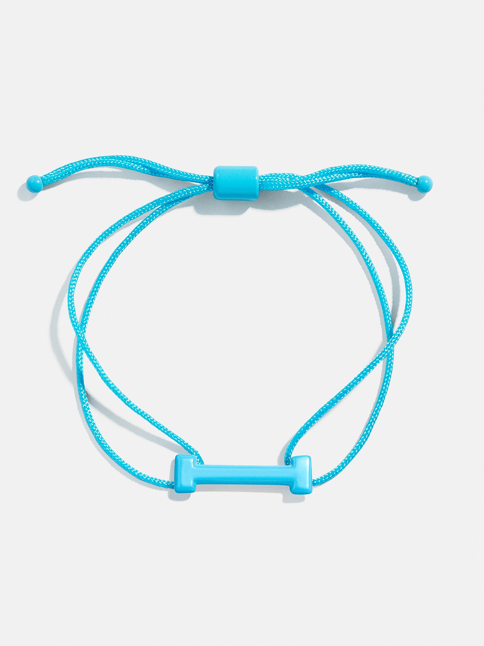 Premium Aqua East West Initial Cord Bracelet - Personalized Style