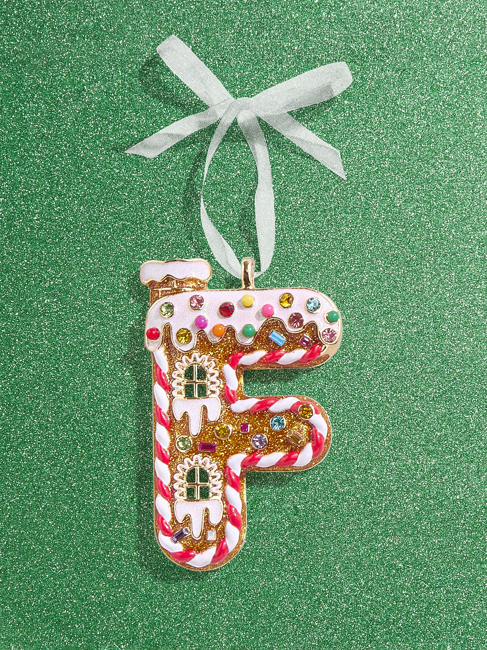 Premium Gingerbread Initial Ornament - Personalize Your Holiday Magic