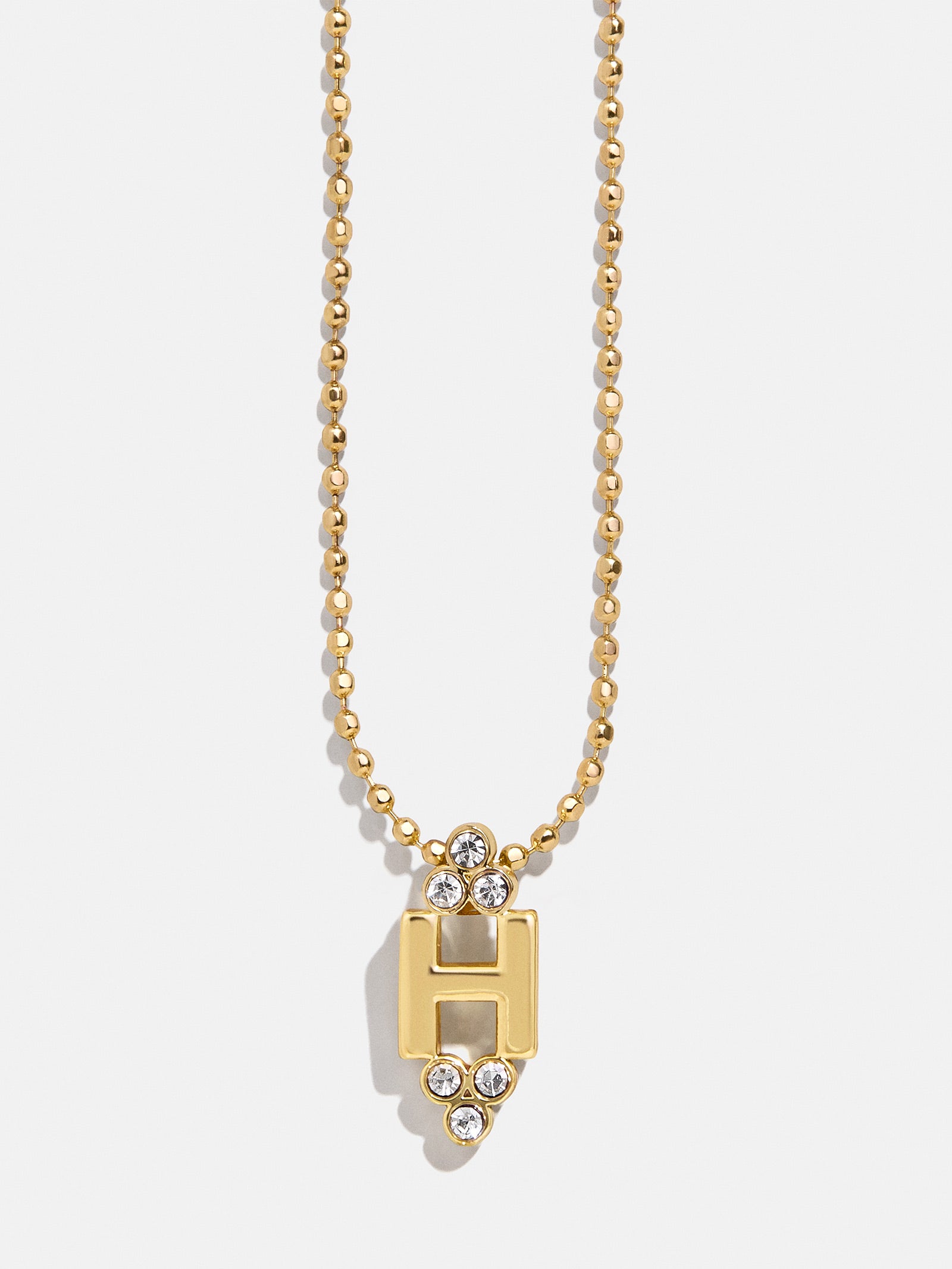 Premium Initial Triad Necklace - Gold & Pavé