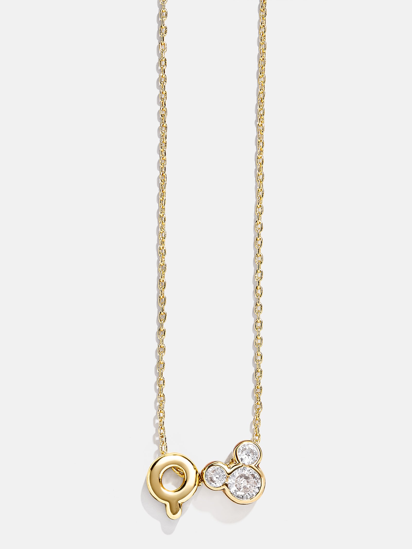 Premium Disney Mickey Mouse Initial Necklace - Gold/Pavé | Ultimate Disney Jewelry