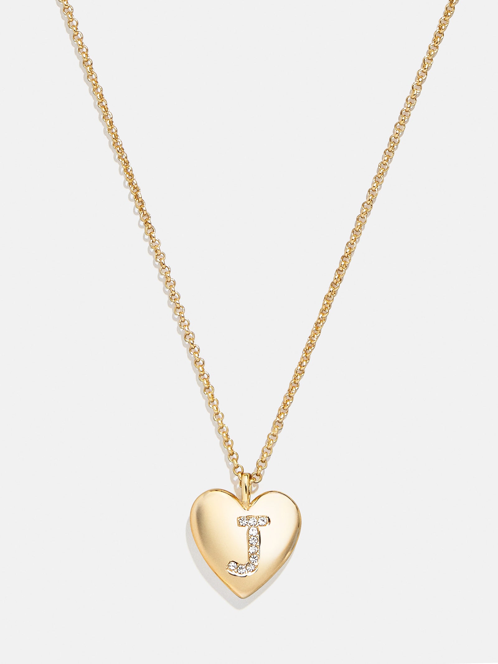 Premium Little Love Kids' Custom Initial Heart Necklace - Gold Plated