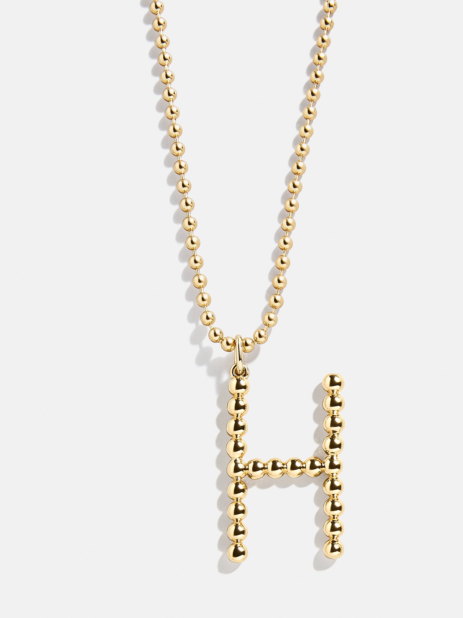 Ultimate Oversized Pisa Initial Necklace - Premium Gold