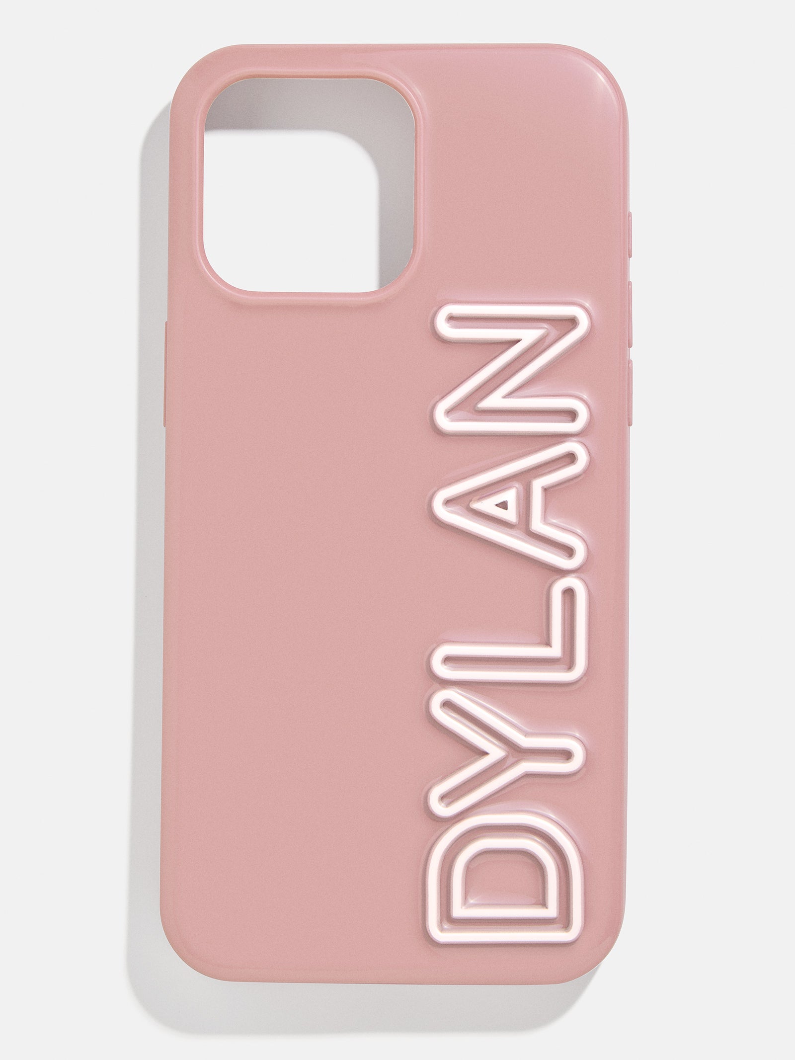 Premium Custom iPhone Case - Mauve & White | Personalized Protection