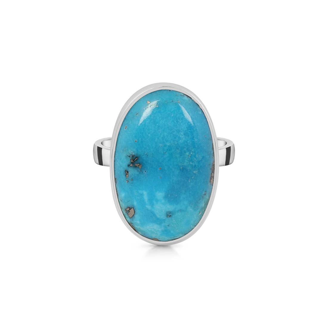 Premium Turquoise Statement Ring - TRQ-R-148 | Handcrafted Sterling Silver Jewelry