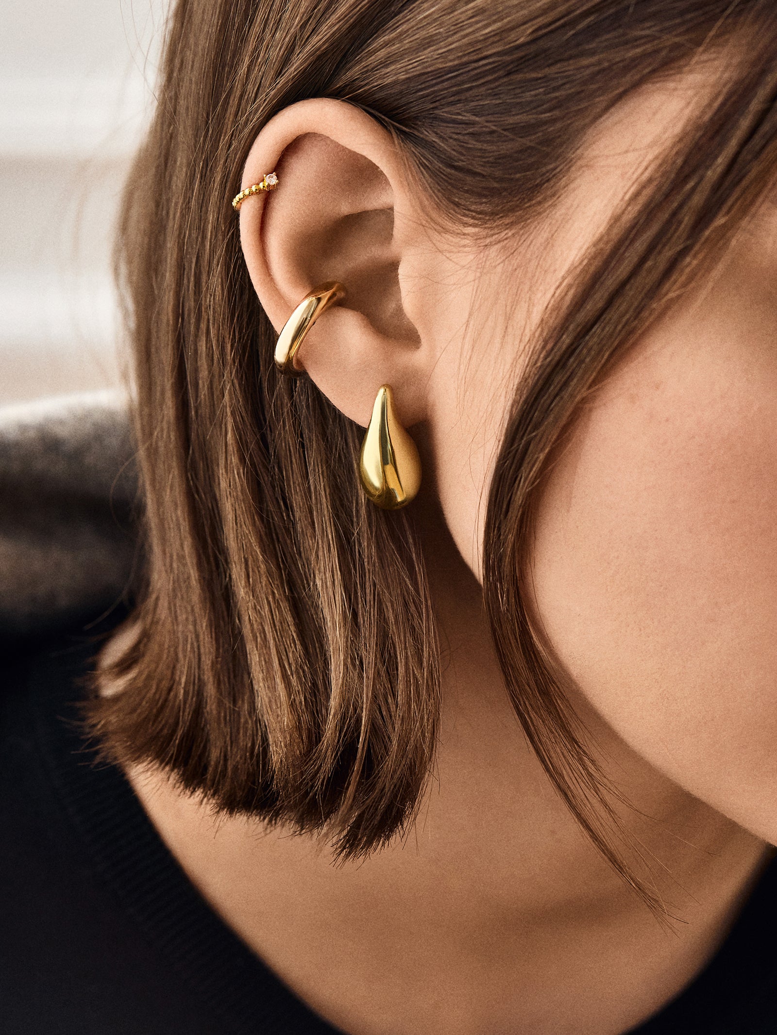 Premium Ella Gold Teardrop Earrings - Ultimate Chic Upgrade