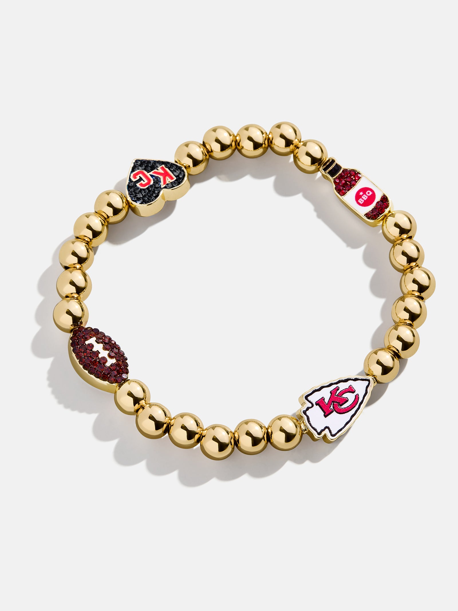 Premium Kansas City Chiefs NFL Charm Bracelet - Ultimate Fan Accessory