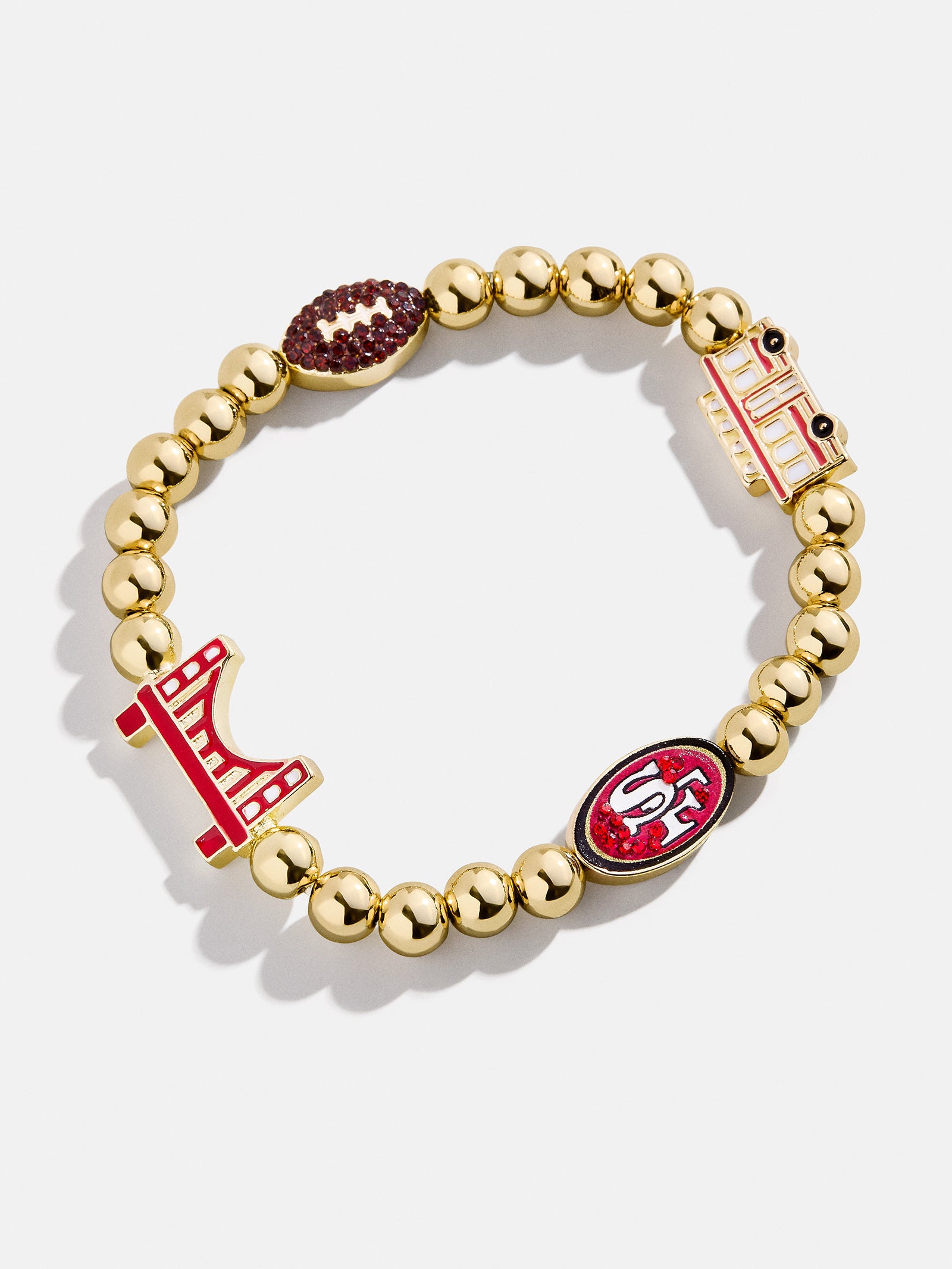 Premium San Francisco 49ers NFL Charm Bracelet - Ultimate Team Spirit Accessory