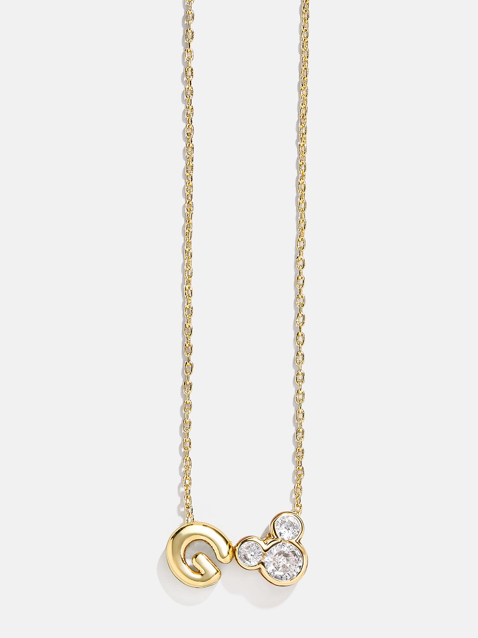 Premium Disney Mickey Mouse Initial Necklace - Gold/Pavé | Ultimate Disney Jewelry