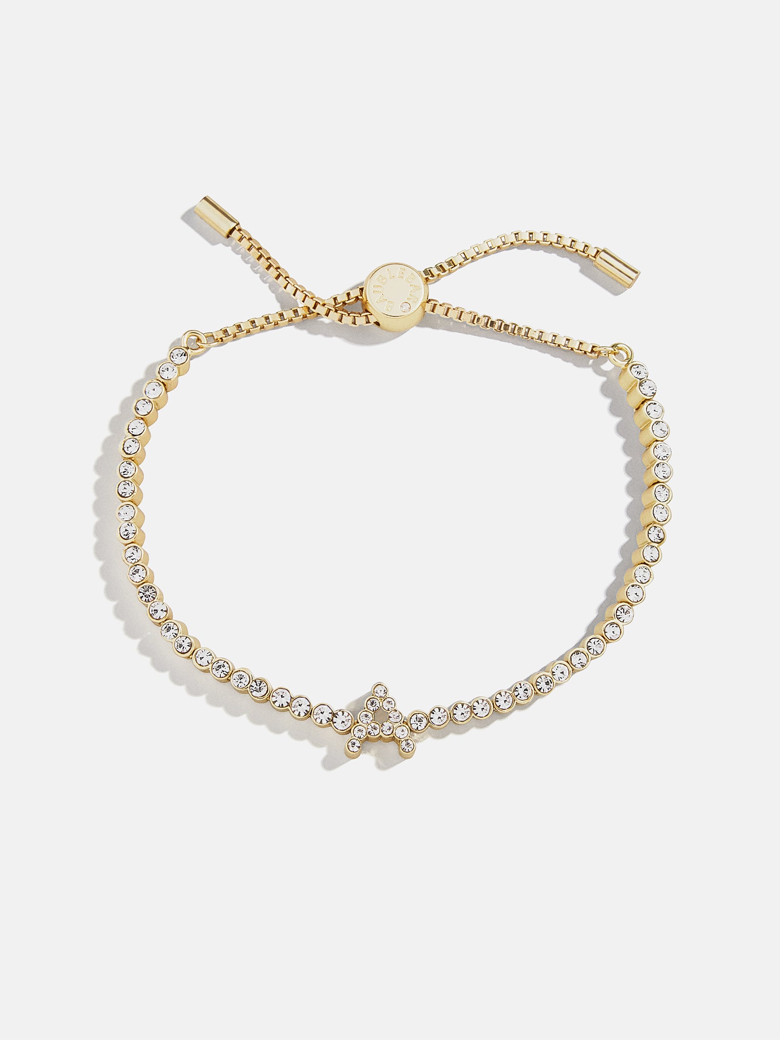 Premium Tennis Initial Bracelet - Gold & Pavé