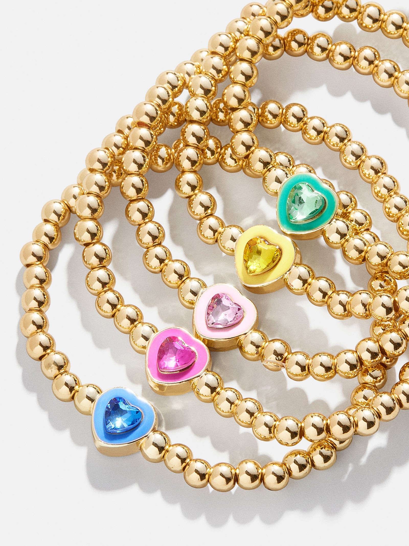 Premium Whole Lotta Love Kids' Pisa Bracelet Set - Gold Heart Charms