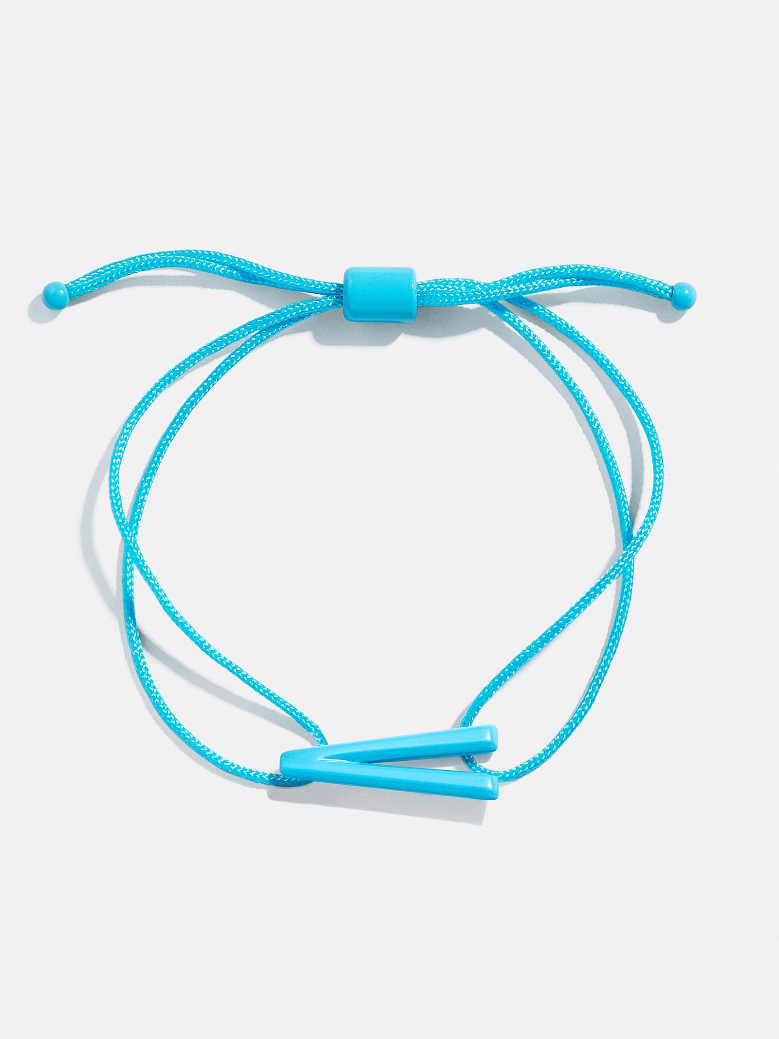 Premium Aqua East West Initial Cord Bracelet - Personalized Style