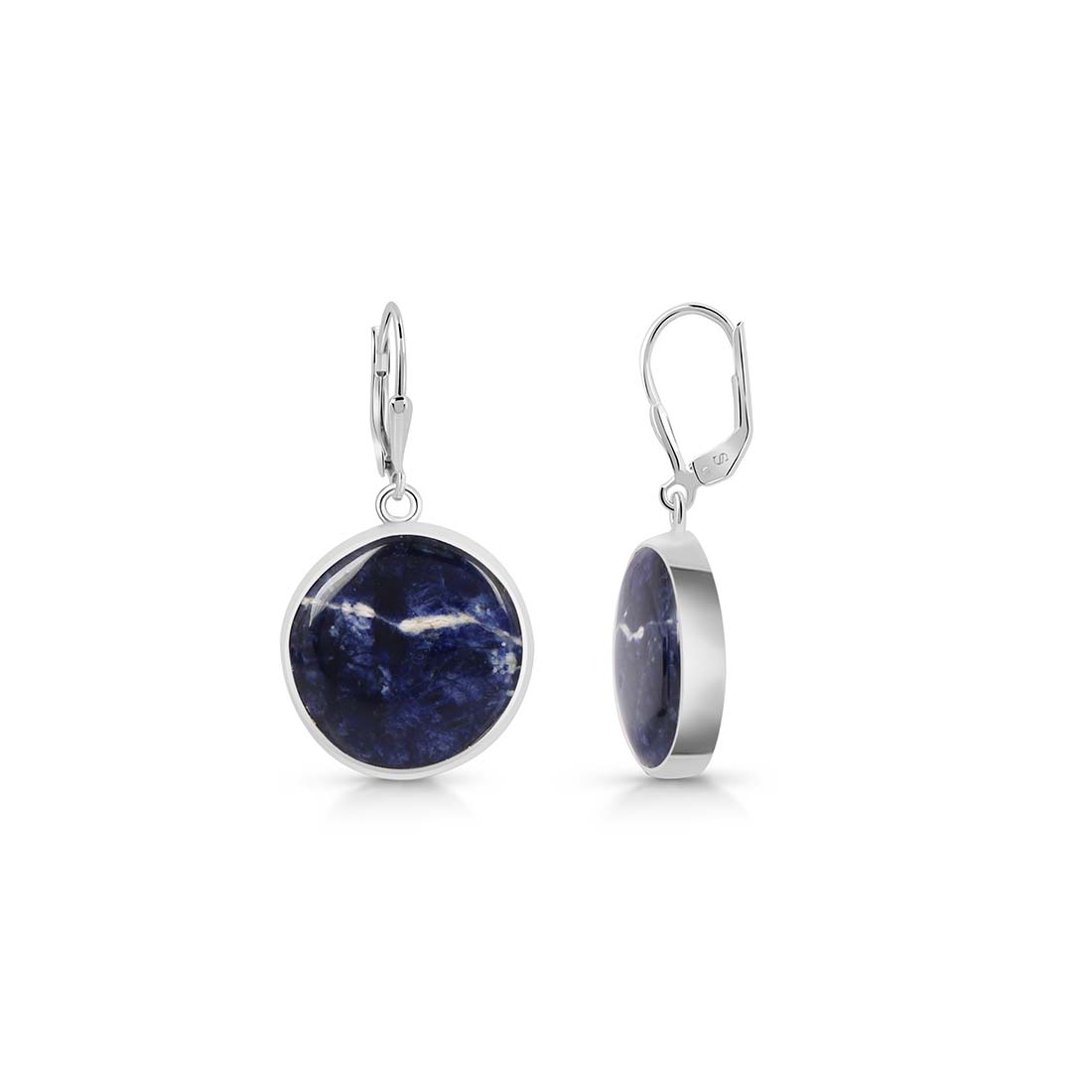 Premium Sodalite Statement Earrings - SDL-E-19