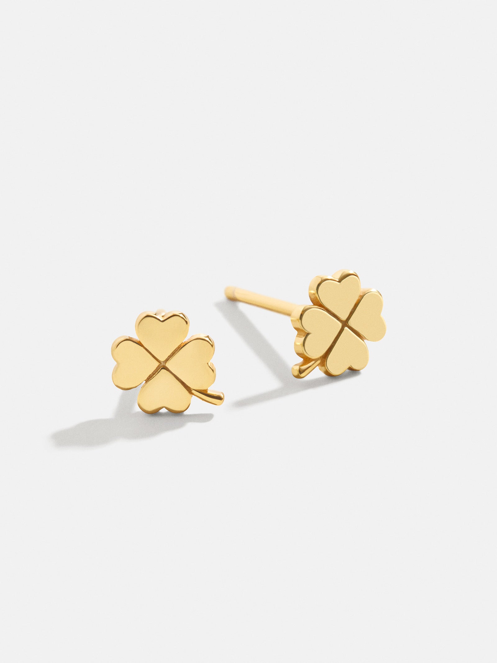 Premium Felicity 18K Gold Clover Stud Earrings - Ultimate Lucky Charm