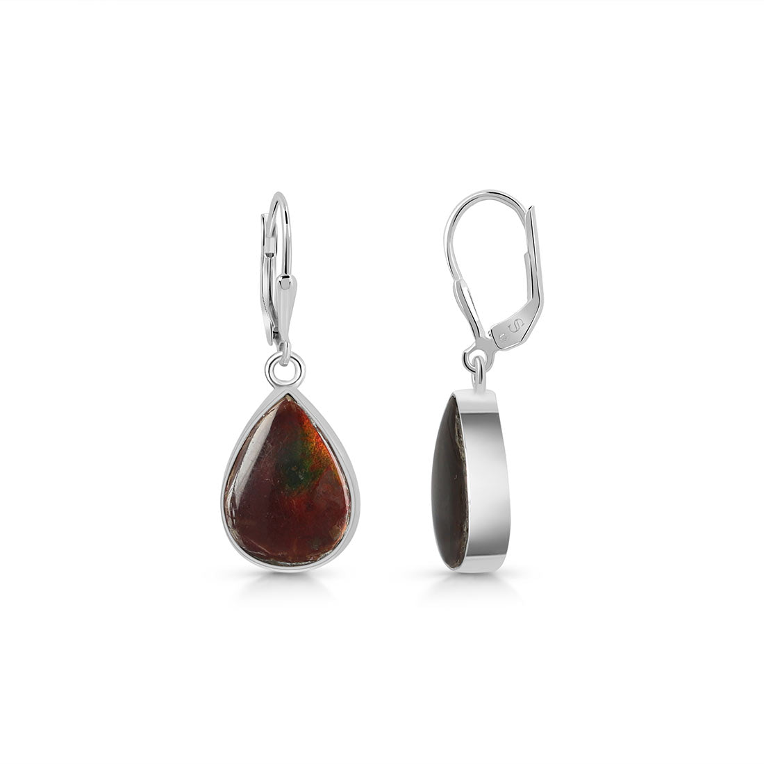 Premium Ammolite Statement Earrings - AML-E-25