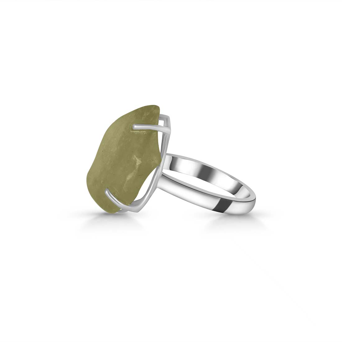 Premium Libyan Desert Glass Statement Ring - LDG-R-39