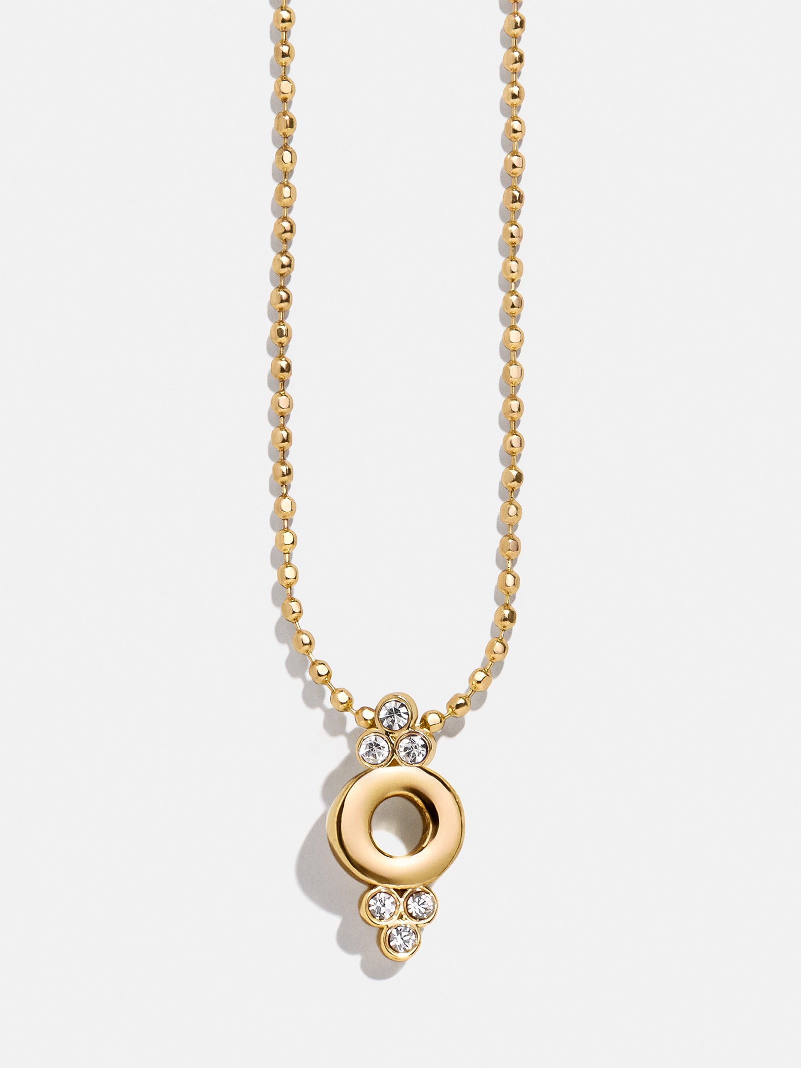 Premium Initial Triad Necklace - Gold & Pavé